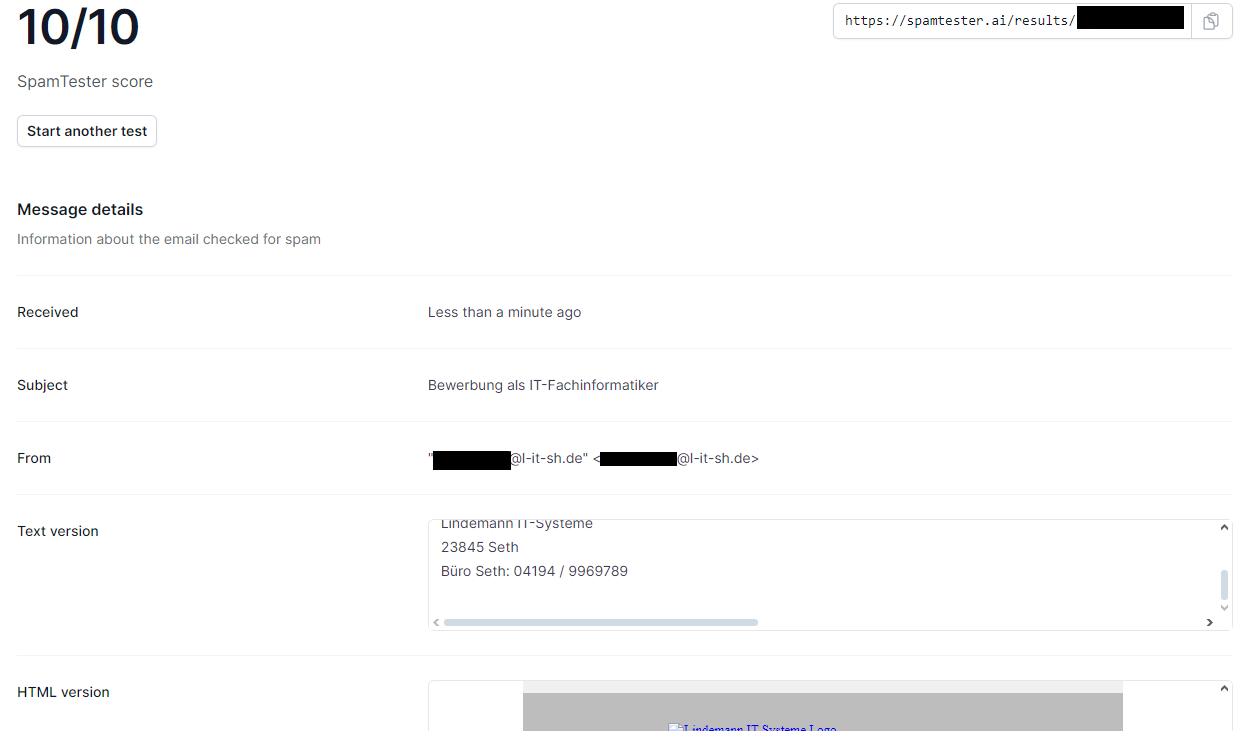 Spam Tester Test 10v10